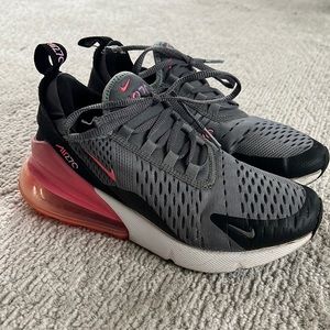 NIKE AIR MAX 270 Girls Black Pink Size 4